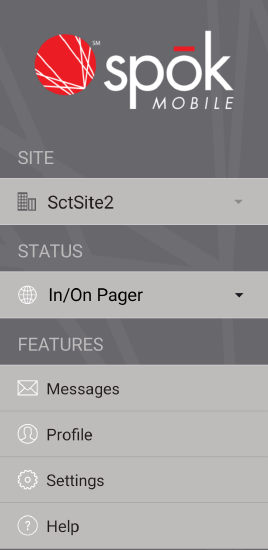 Spok Mobile - Drawer.png